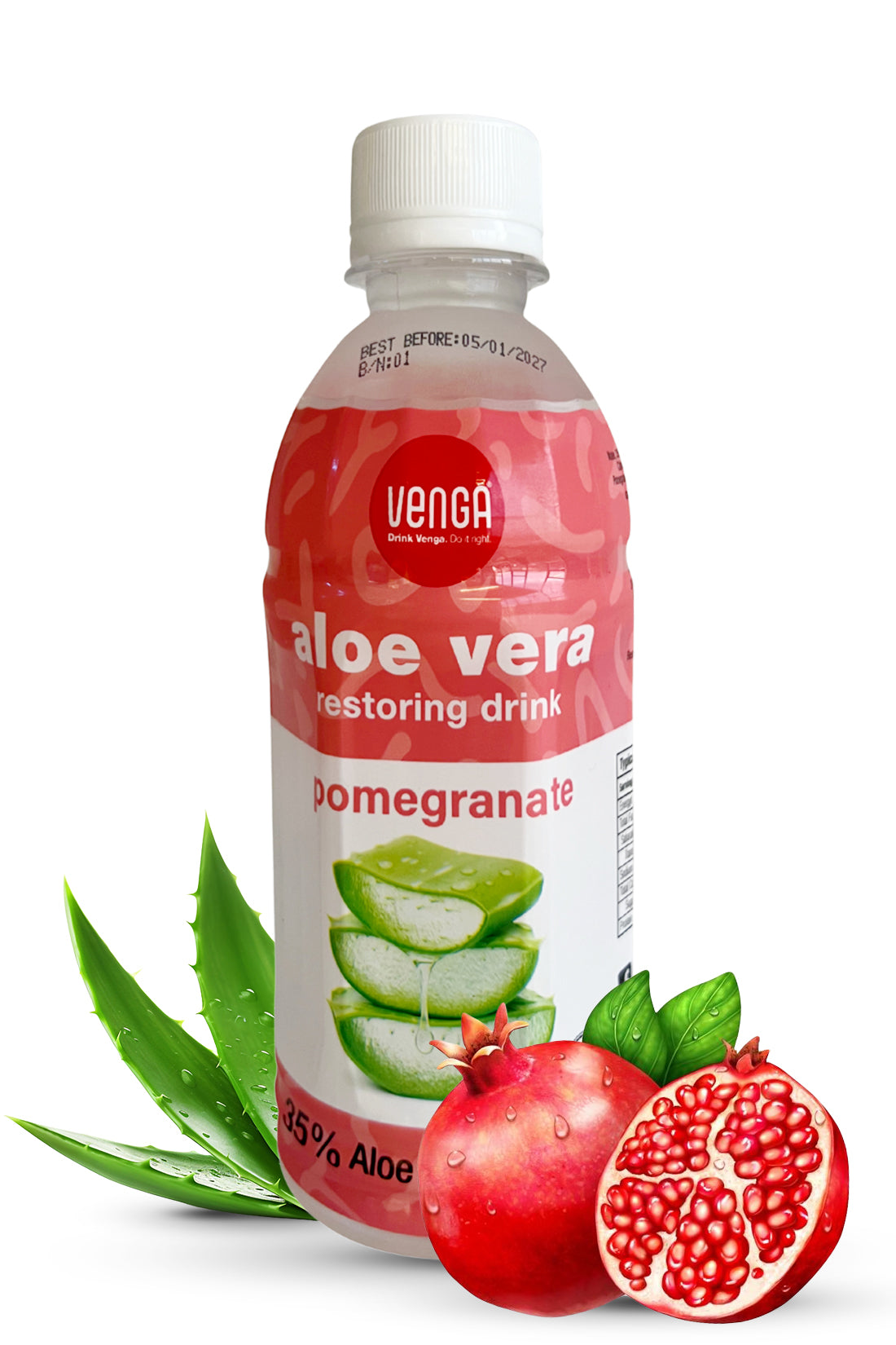pomegranate - aloe vera drink