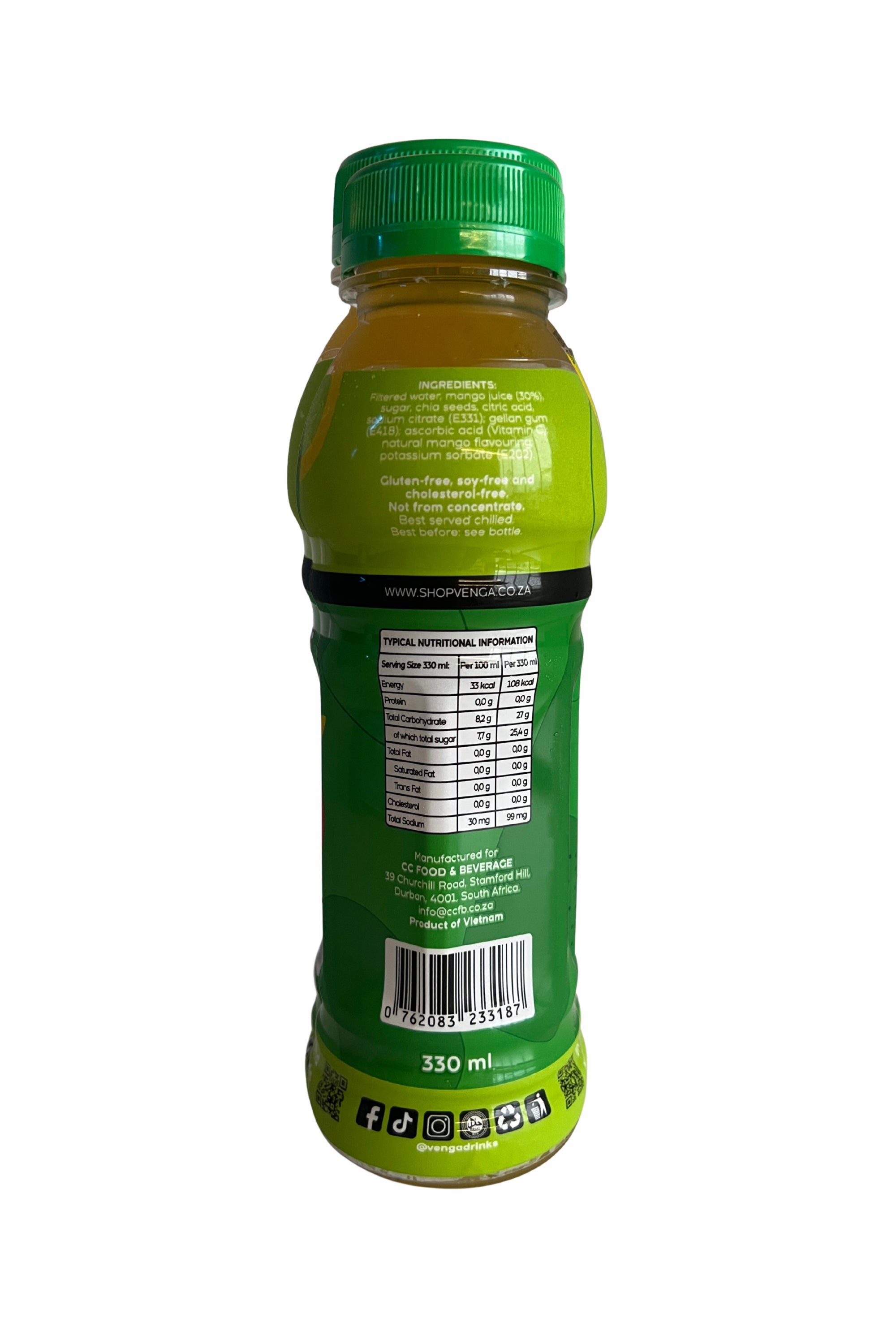 Chia Seed Drink - 🥭 Mango (330ml)