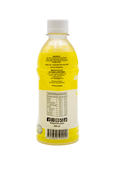 Aloe Vera Drink - Ginger and Lemon Flavour (350ml)