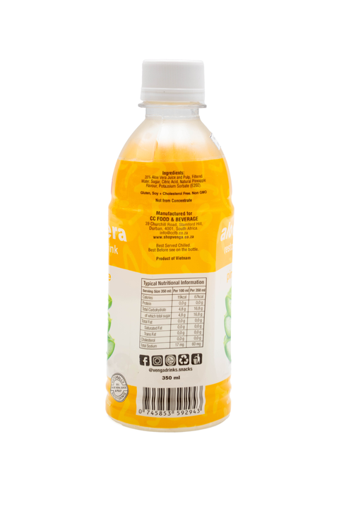 Aloe Vera Drink - Pineapple Flavour (350ml)