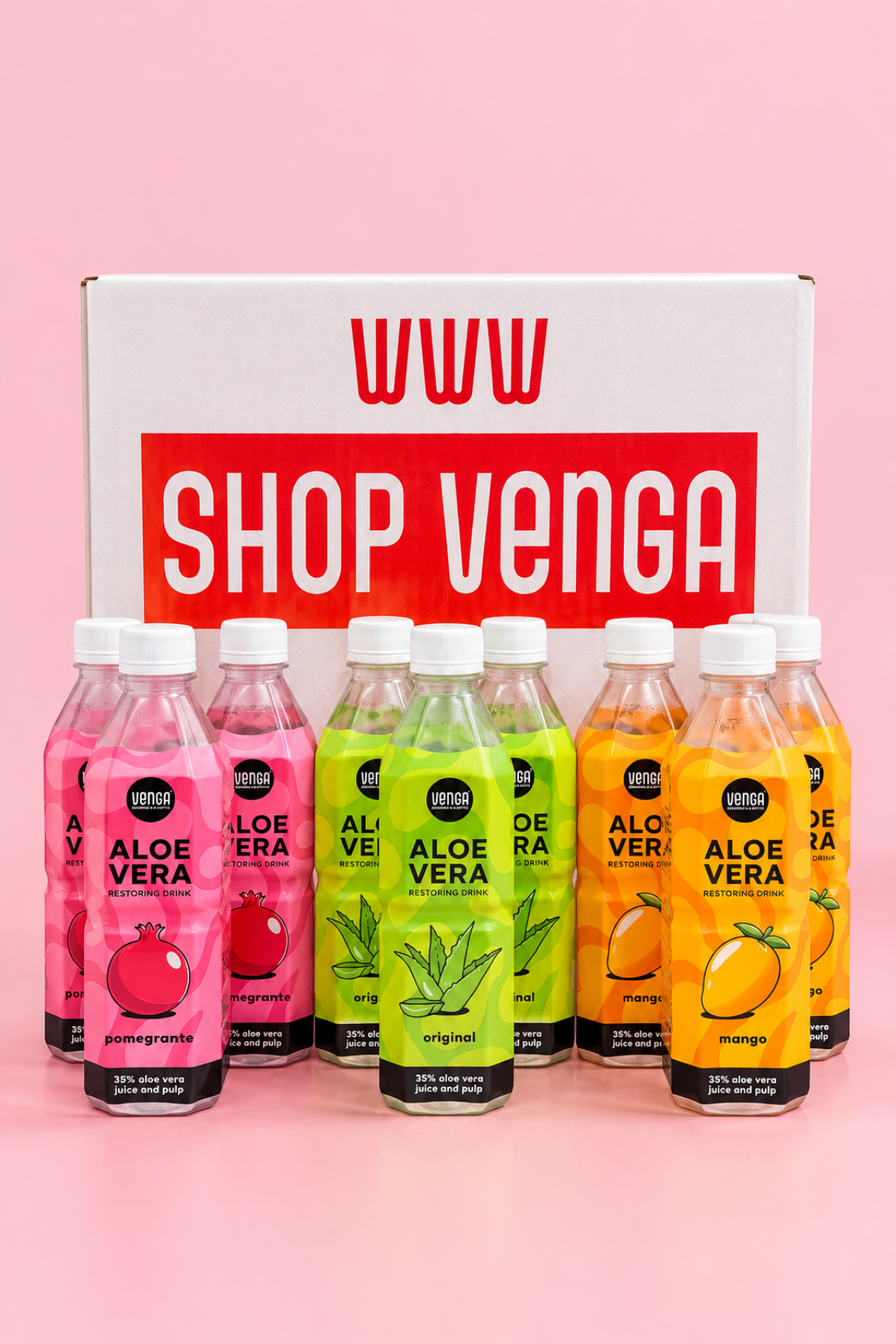 Aloe Vera Restoring Drink Box.