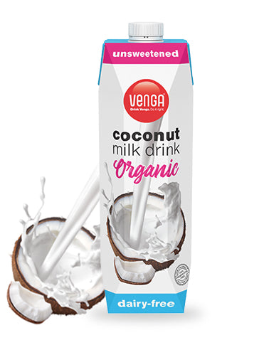 Venga Coconut Milk Drink: Plain Organic Unsweetened (1 Litre - 6 Pack) –  ShopVenga